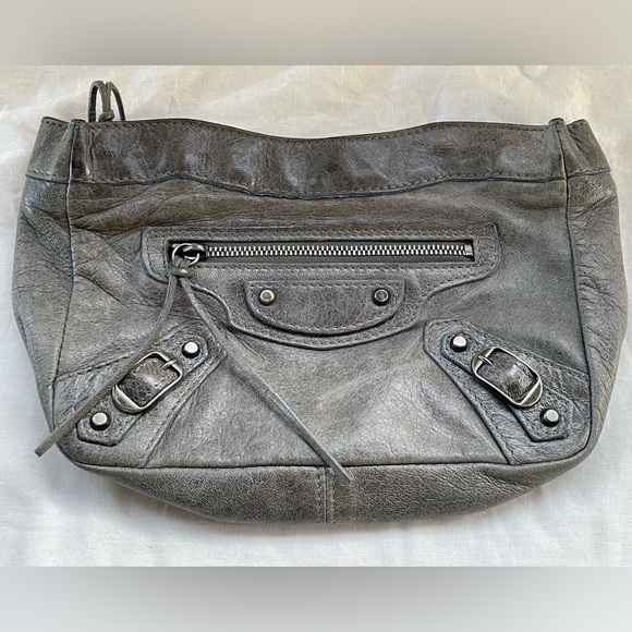 Balenciaga S/S 2004 Grey Makeup Clutch Pouch - Picture 1 of 10
